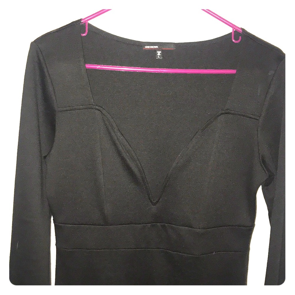 3/4 Sleeve black dress